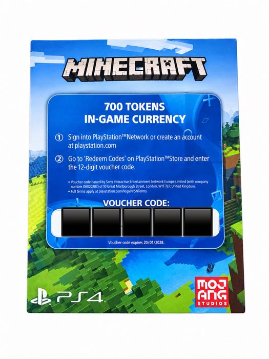 Ваучер код для Minecraft на Ps4