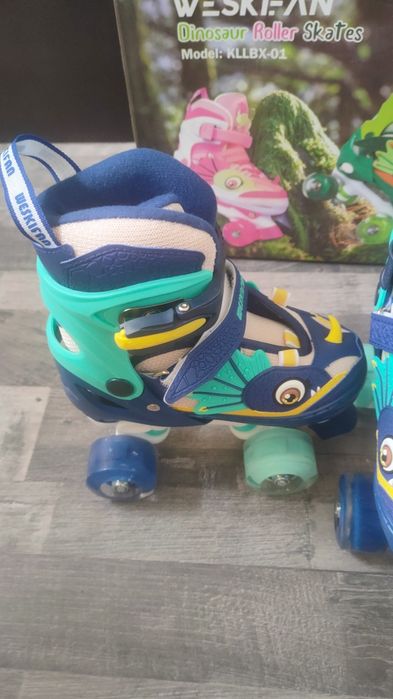 Детски ролери Weskifan Dinosaur Roller Skates