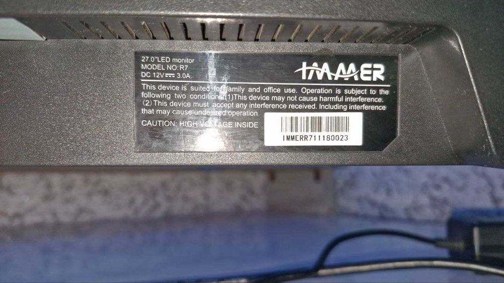 Monitor IMMER27 IPS + Kompyuter STOLI