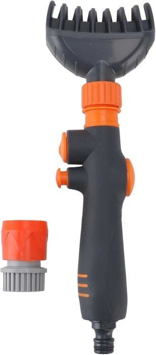 Perie curatare filtru piscina, 28,5 x 9 cm, PVC, gri si portocaliu