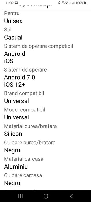 smartwatch Fitbit Sense,Carbon Graphite,negru