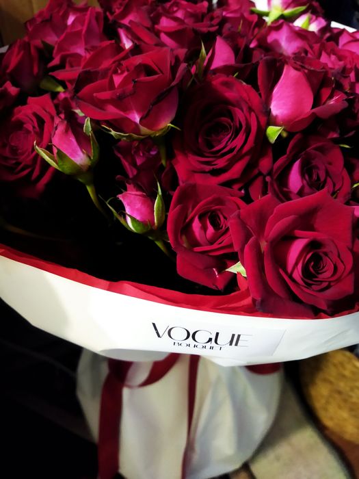 Букет қызыл роза