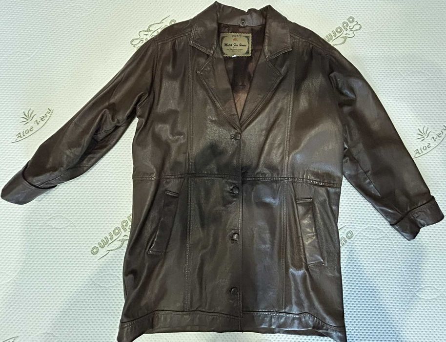 Haina piela dama, maro, marimea 50, putin purtata, Malik Fur House