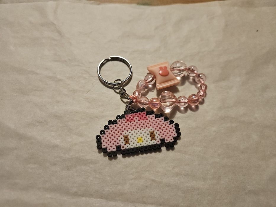 Breloc de chei margele fuzibile MyMelody Sanrio