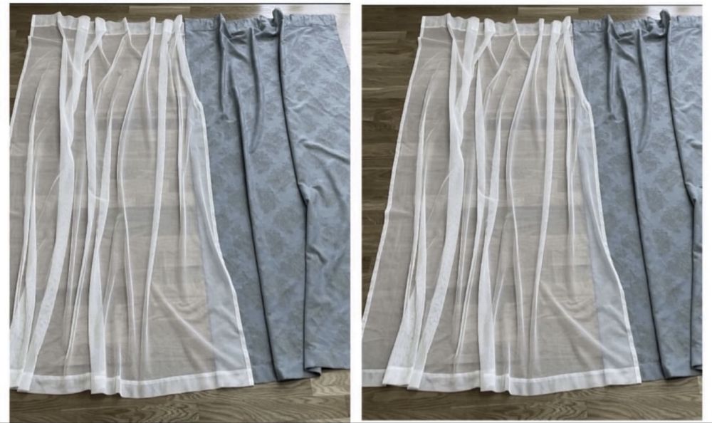 Шторы и тюль 2 вида: эффект дыма и сетка