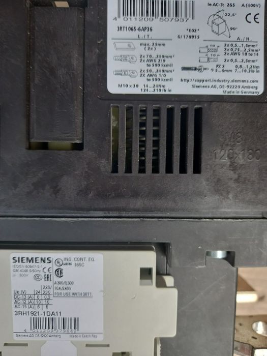 Контактор Siemens 3RT1065 6ap36