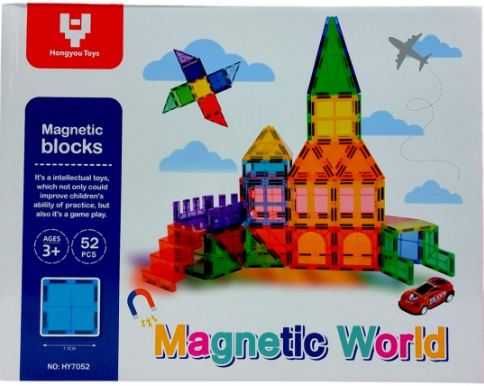 Магнитен конструктор, 52 части