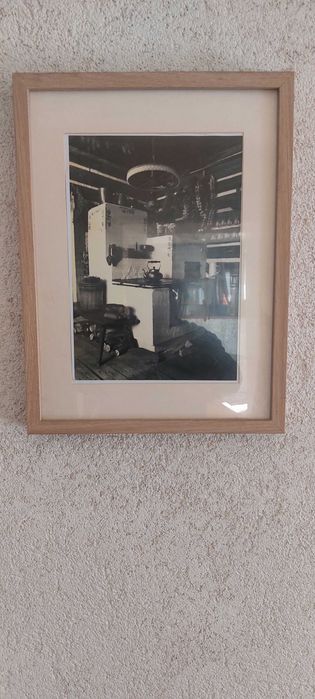 Set 4 tablouri / fotografii vechi etnografice - Bucătării tradiționale din Transilvania