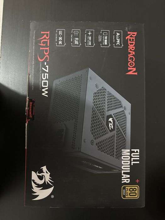 Redragon RGPS-750W 80+ Gold Full Modular – 750W | Ca nouă
