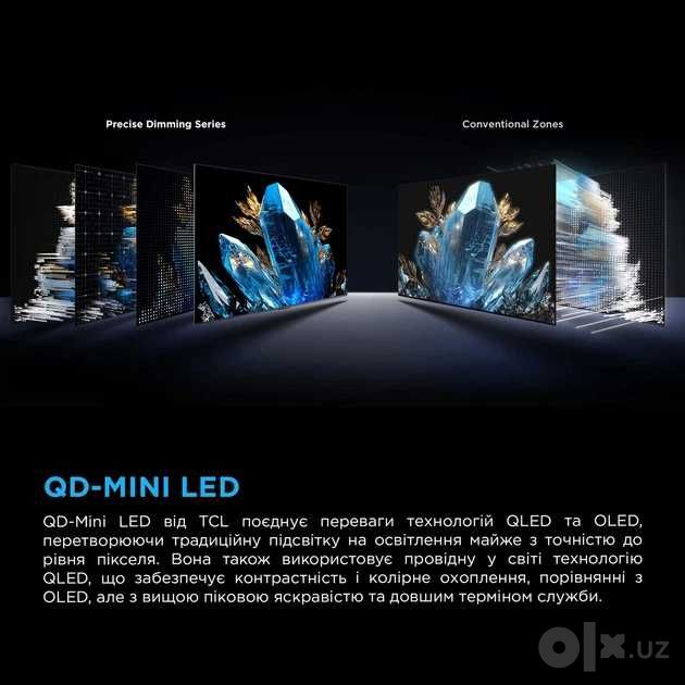 NEW TCL 65C6KS Premium QD-MiniLED 144Hz 4K GoogleTV+ДОСТАВКА!