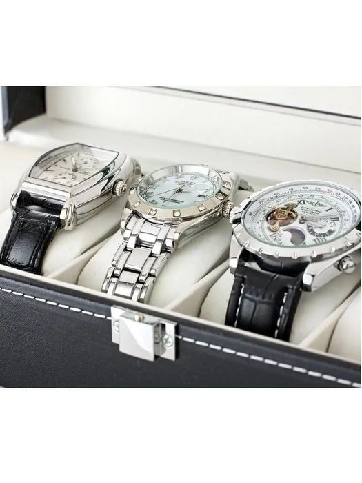 Шкатулка для хранения наручных часов,браслетов 6 местный
