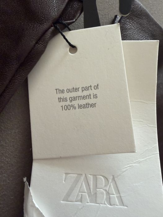 Ръкавици естествена кожа Зара Zara