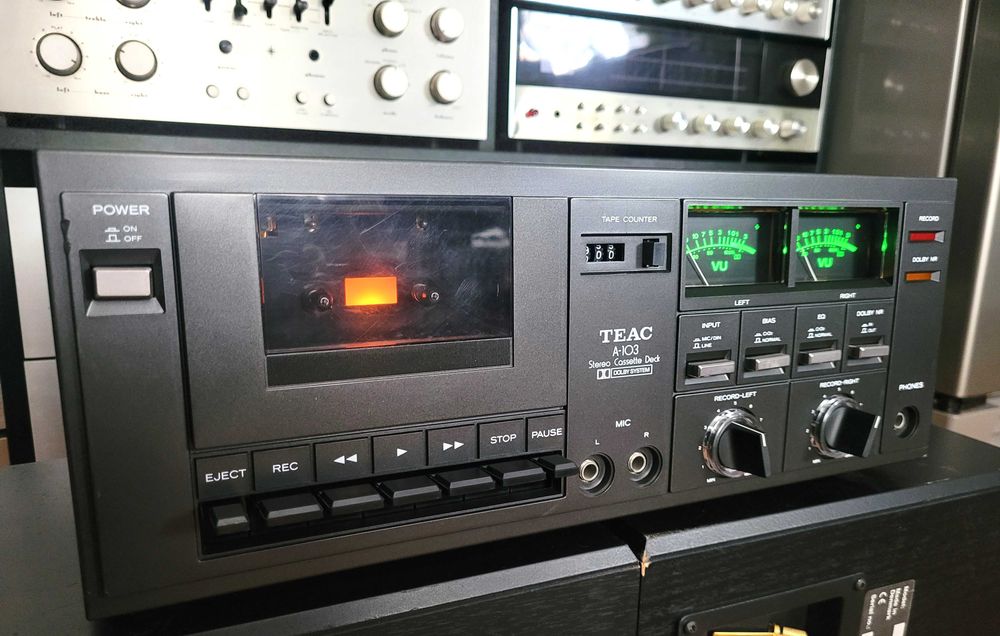 TEAC A-103 deck casetofon vintage cu VU-metre  *1978