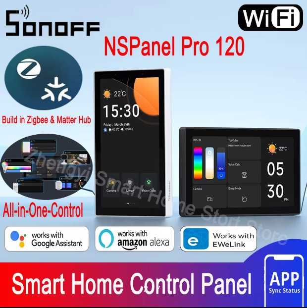 Панель управления умный дом SONOFF NSPanel Pro 120 Type Zigbee 3.0