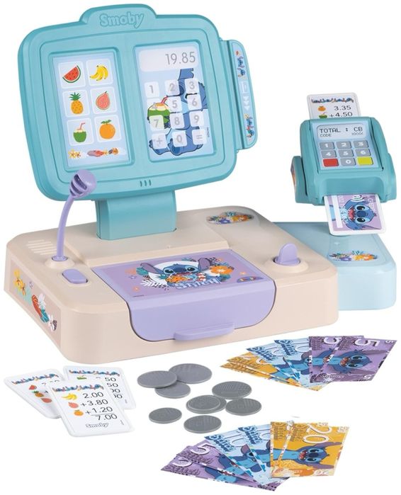 Игрален комплект Smoby - Касов апарат Stitch