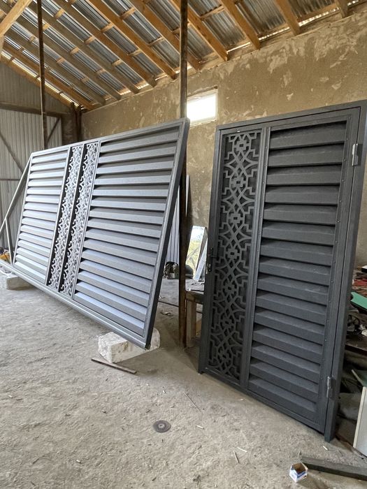 Ворота калитка откатные ворота жалюзные ворота забор сайдинг автоматик
