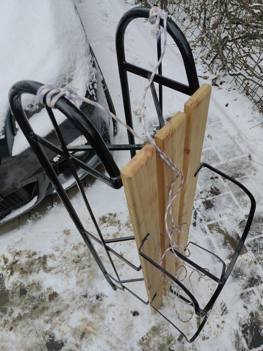 Sanie dubla ca noua-cu doua  spatare demontabile