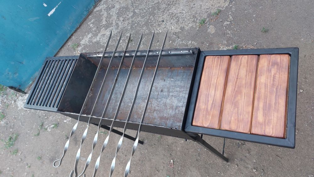 Мангал с барбёкю