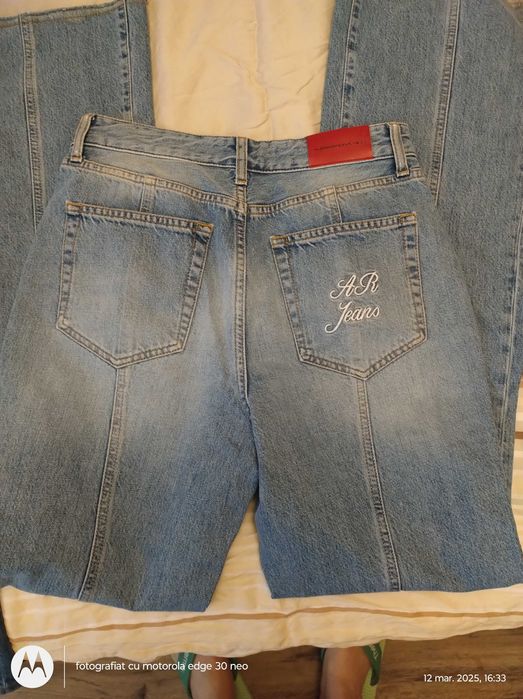 Blugi, 100% bumbac, Alessandra Rich, originali,măsură 29, talie inalta