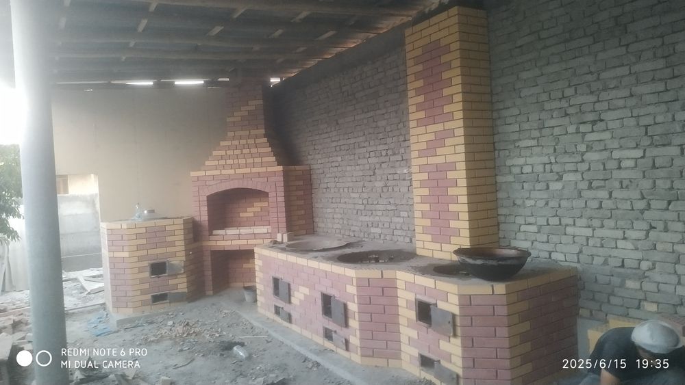 Mangal õqoqlar kamen pechkalar zamonaviy uslubda qurish xizmati