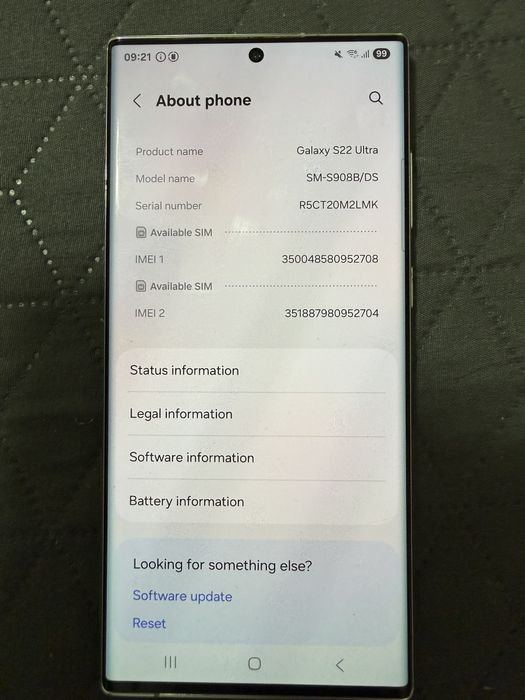 Samsung s22 Ultra-placa de baza