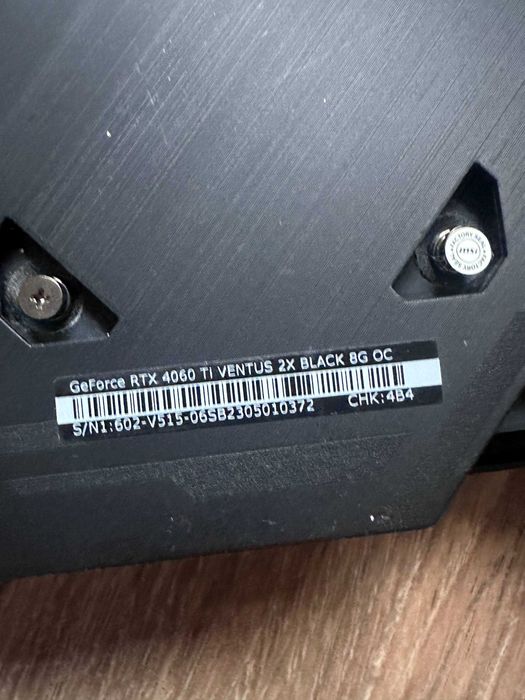 Продается Msi Ventus RTX 4060 ti 8gb