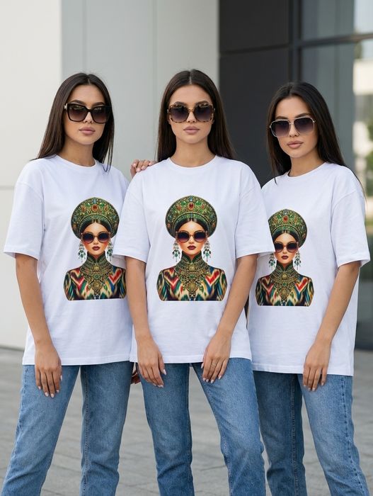 Женская футболка - Milliy uygʻunlikdagi zamonaviy futbolkalar