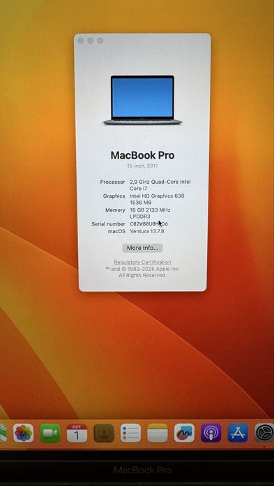 MacBook Pro 15 2017