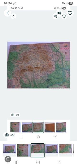 Harta Romaniei Republica Socialista.