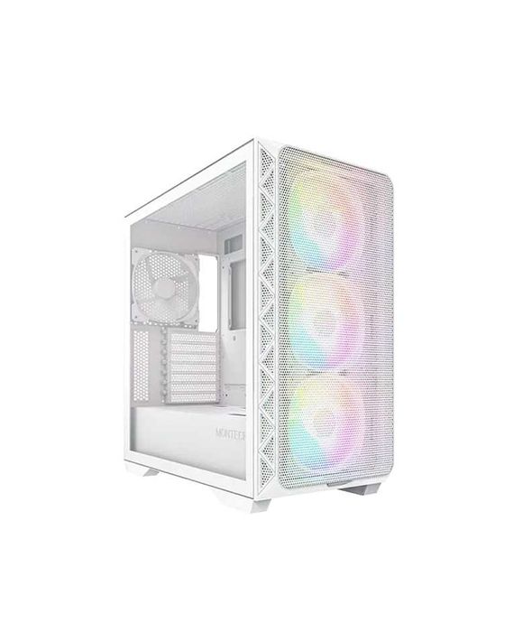 { Montech 903 Max White +3xCooler RGB корпус для ПК (360mm)