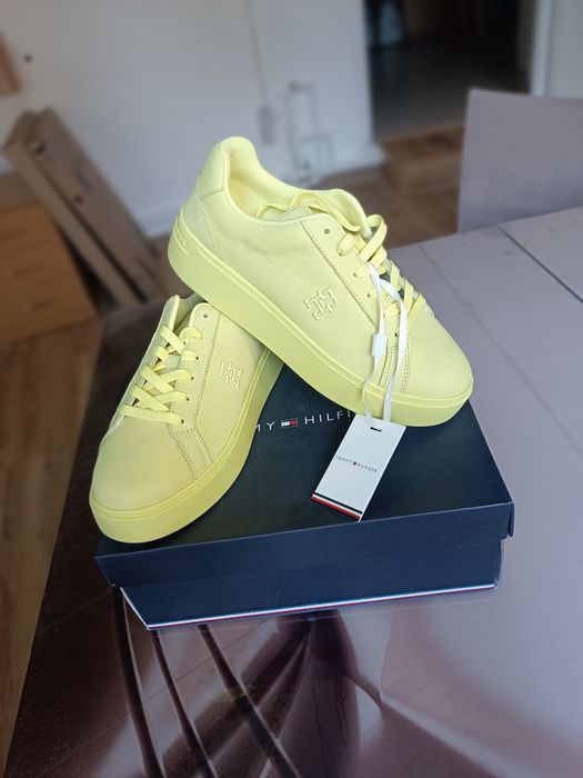 Pantofi sport din piele Tommy Hilfiger dama