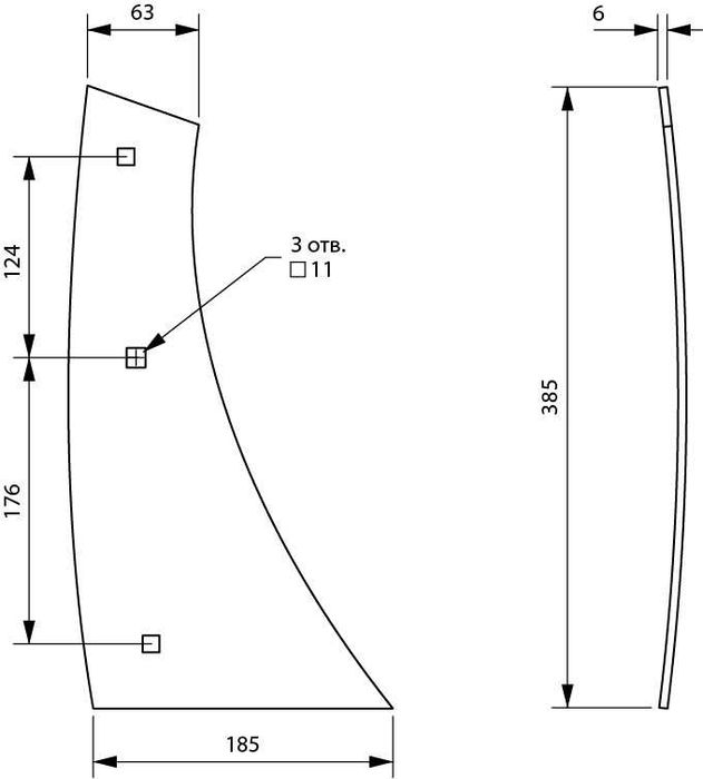 Грудь отвала ПНЛ. 01.401