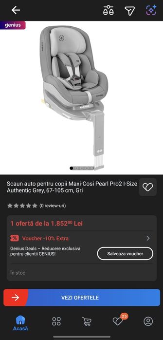 Scaun auto Maxi Cosi Pearl Pro 2 i-Size + baza isofix