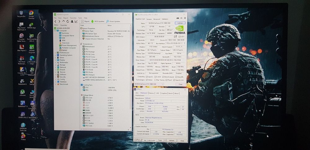Unitate Gaming i5 6600k\GTX 1060 3G\16G DDR4\SSD M.2 256GB\HDD 1TB