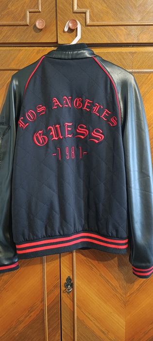 Geacă Bomber GUESS originală – Impecabilă (Mâneci piele) Mărimea XS