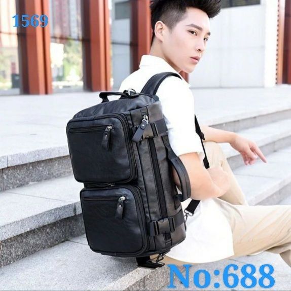 Спортивная дорожная сумка BINNUO. Экокожа. No:296