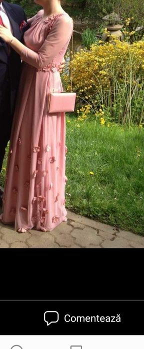Rochie roz eleganta (si de gravide)
