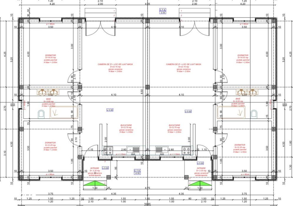 Duplex cu 3 camere cu toate utilitatile - drum asfaltat - Mosnita Noua