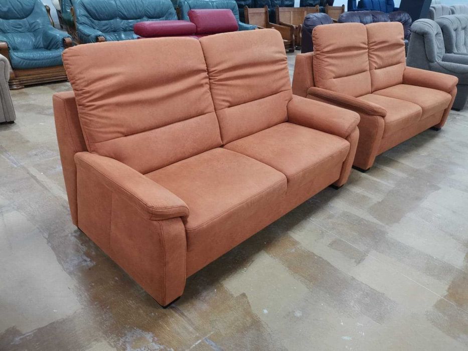 ПРОМОЦИЯ!!! Две тройки от плат алкантара, цвят оранжев "Memphis"