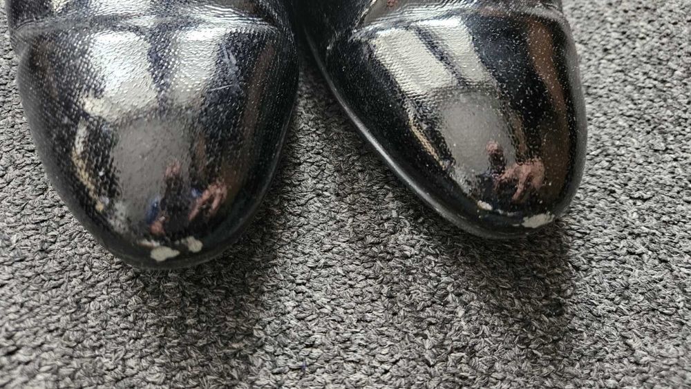 Мъжки обувки ZARA 44 – естествена кожа Черни