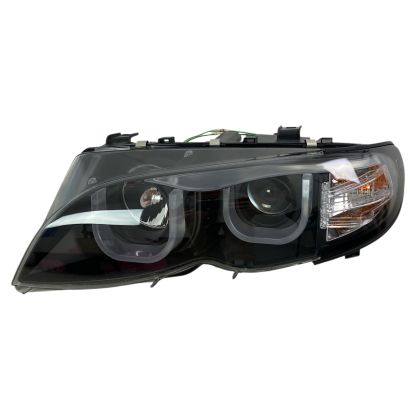 Кристални фарове с 3D angel eyes за BMW E46 (2001-2005) sedan,combi