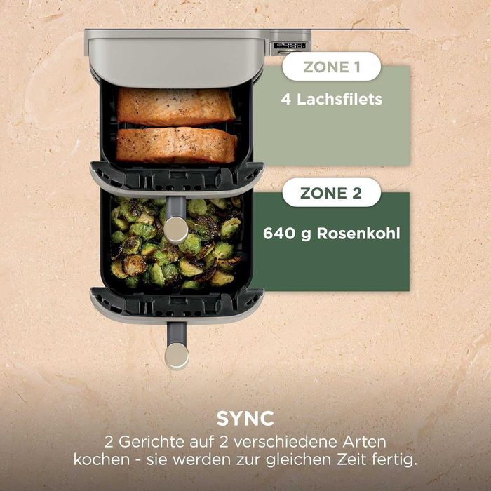 Нов Фритюрник с Горещ Въздух Air Fryer Ninja - Double Stack SL451EU XL Smart Cook, 9.5 л, 2 Години Гаранция