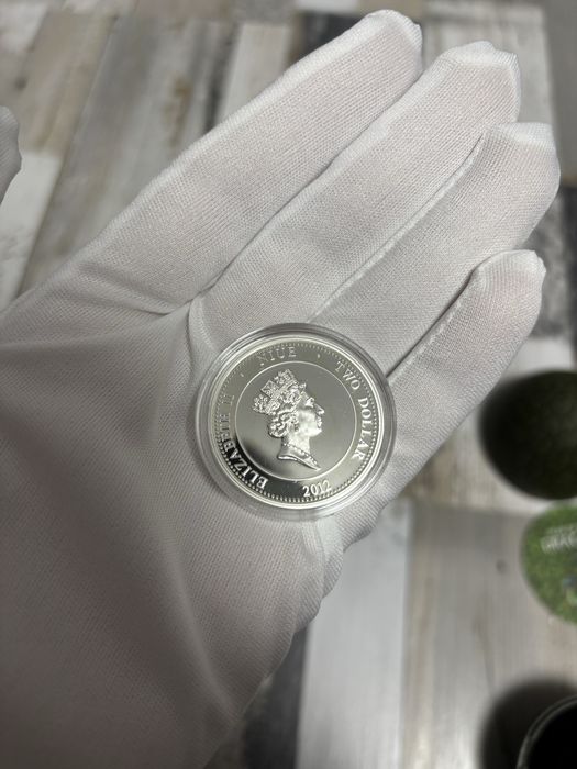 Сребърна монета Година на Дракона 2012 15.55гр. (1/2toz.)