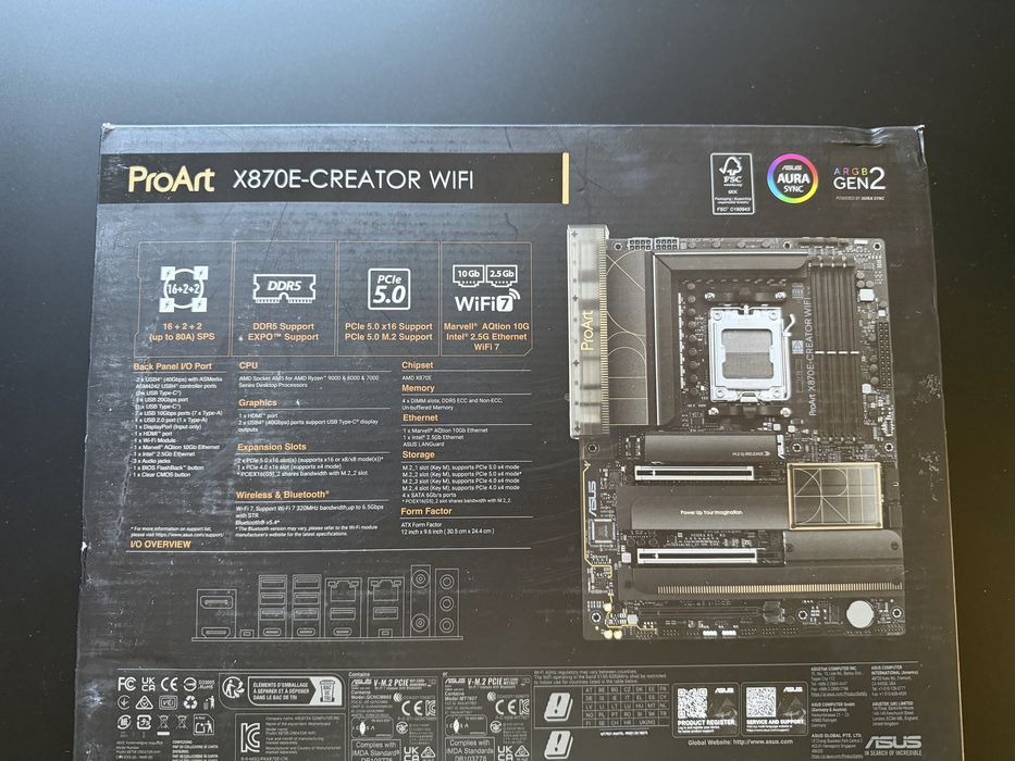 Placa de baza ASUS ProArt X870E-CREATOR tip WIFI cu socket-AM5, noua , sigilata !