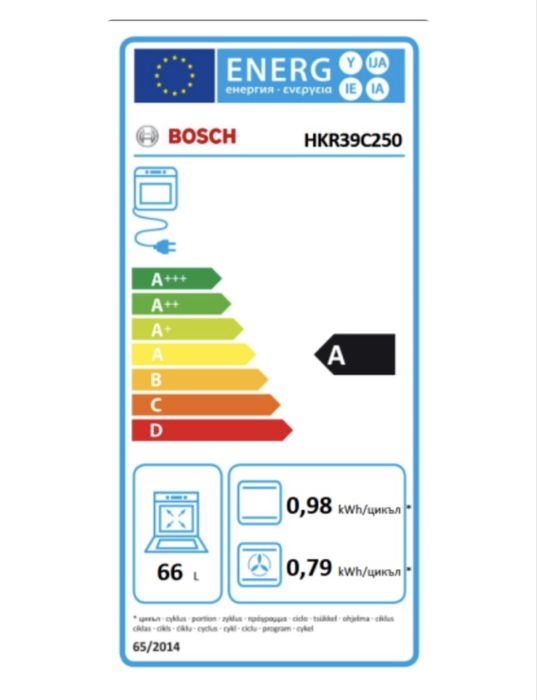 Свободностояща печка Bosch HKR39C250
