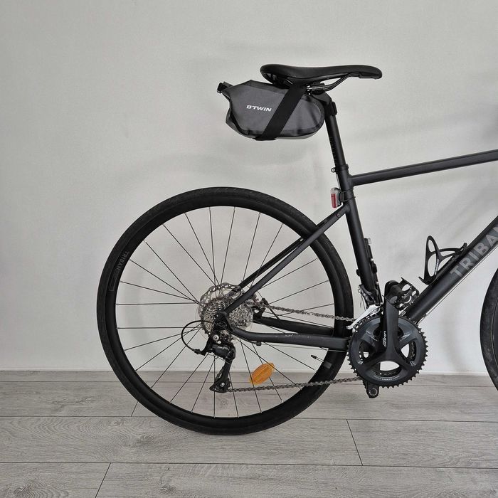 Bicicletă de șosea/cursieră Triban RC500, Grup Shimano Sora, Negru-Gri