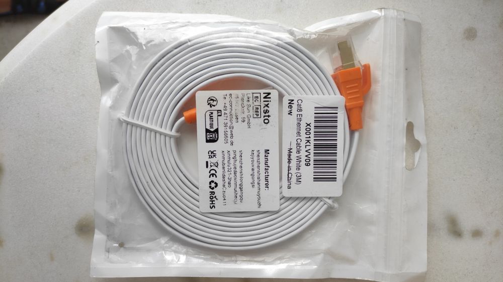 Интернет кабел Лан cat8  2 и 3 метра