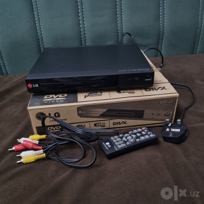 LG DVD DP132 karobkasi bilan