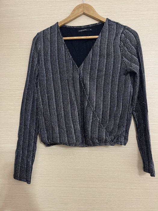 Bluza festiva fir metalic stralucitor M