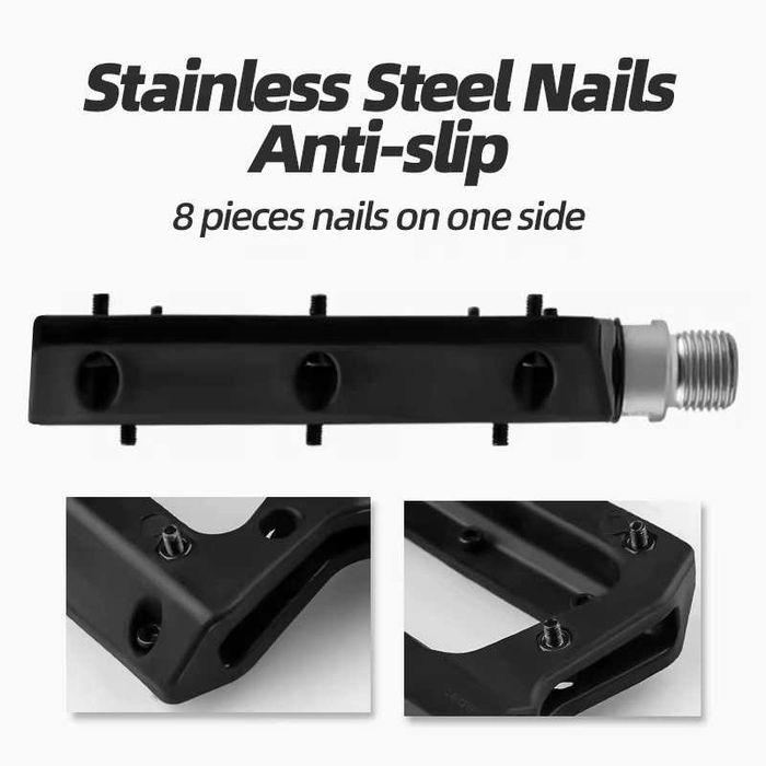 Композитни педали за велосипед, Машинни лагери, Пинове, Плоски, Цветни